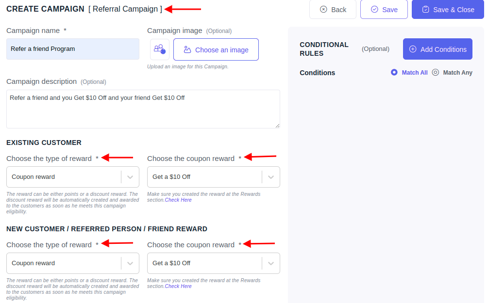 creating referral campaign