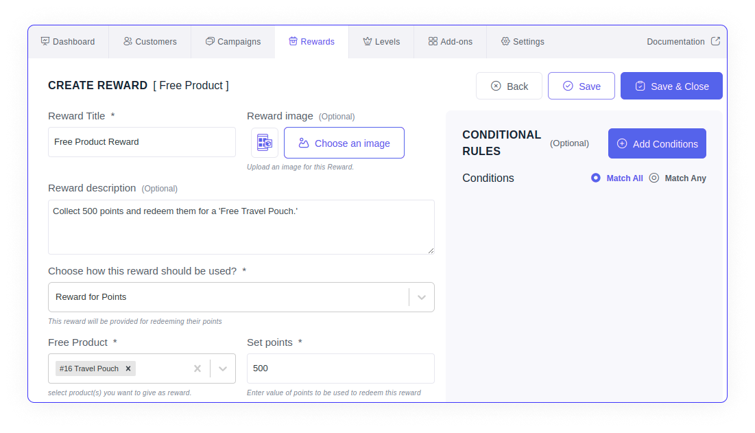 free product or free gift