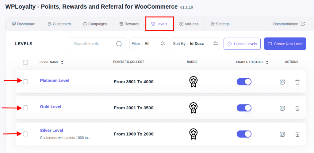 Different VIP levels in woocommerce