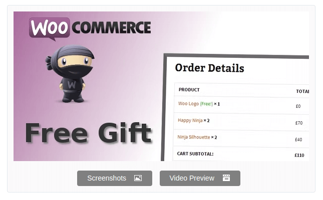 Free WooCommerce gift plugin by Themegrids