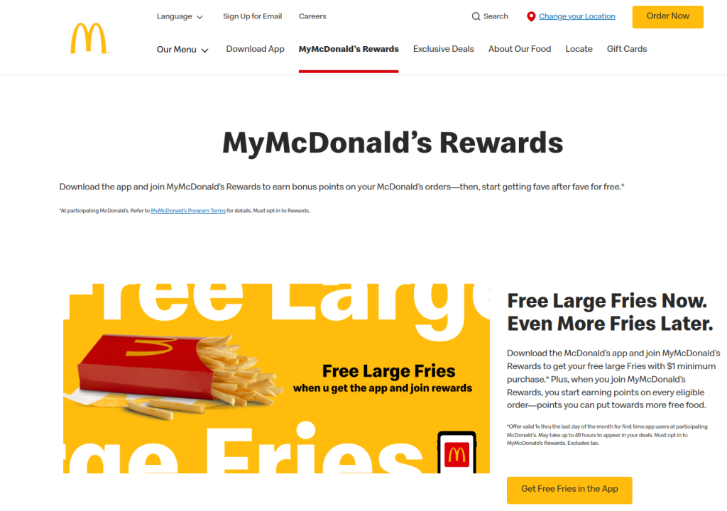 Long-term retention strategy of McDonald’s