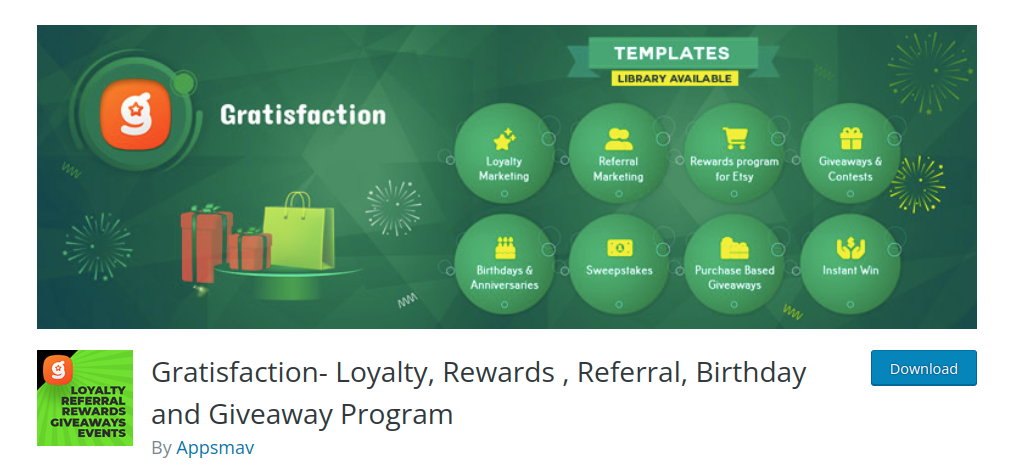 Loyalty rewards plugin by Gratisfactio