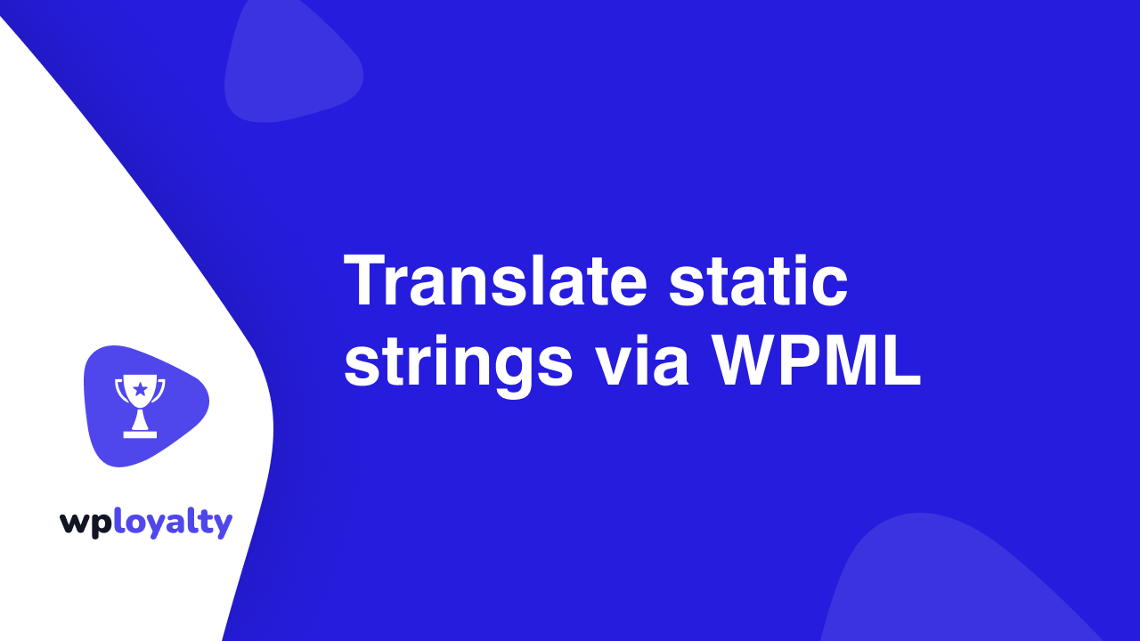 Translate static strings via WPML