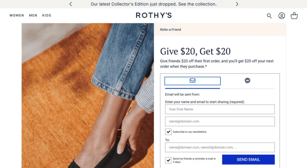 Rothy referral program