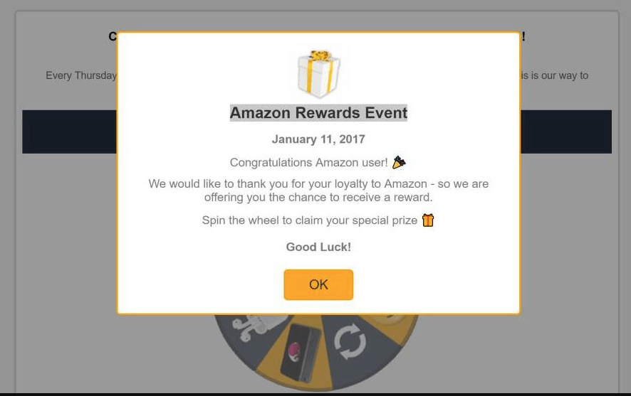 Amazon rewards event