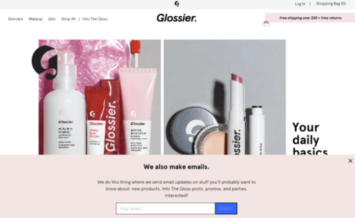 Glossier customer acquisition
