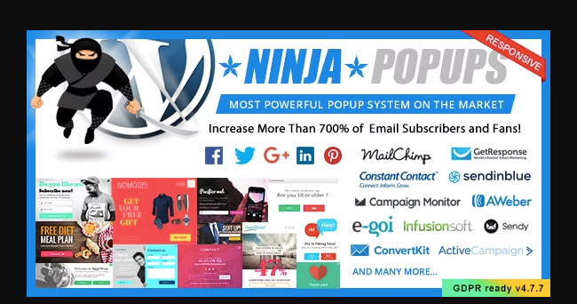 Ninja powerful popup system for WordPress