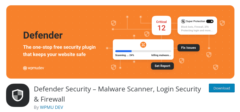 Defender security and firewall plugin