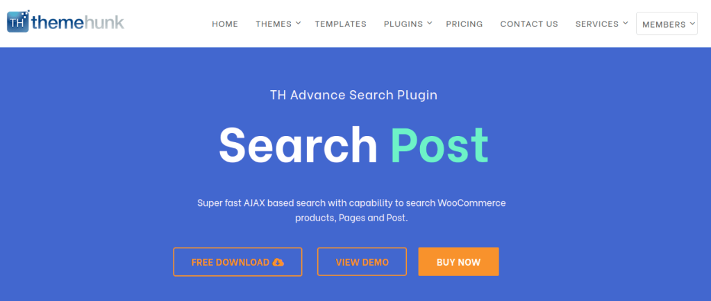 Themehunk’s WordPress search plugins
