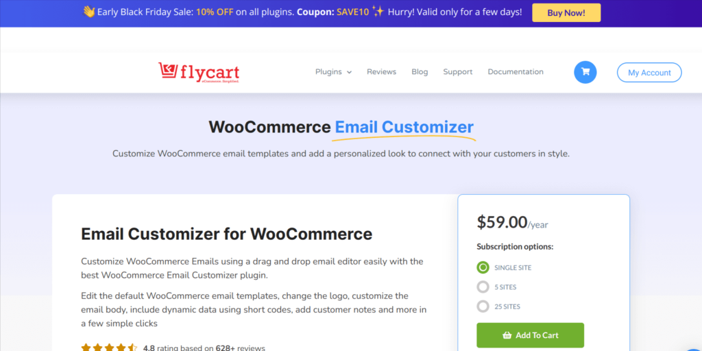 Email customizer for WooCommerce by Flycart
