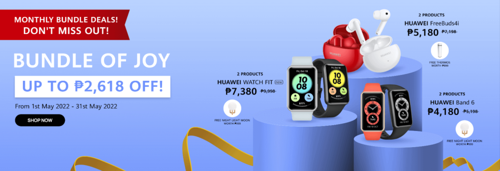 Multiple products grouped together with a discounted price tag