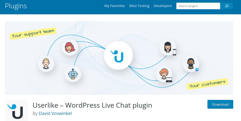 Userlike – WordPress Live Chat plugin

