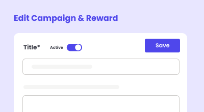 Edit campaign reward