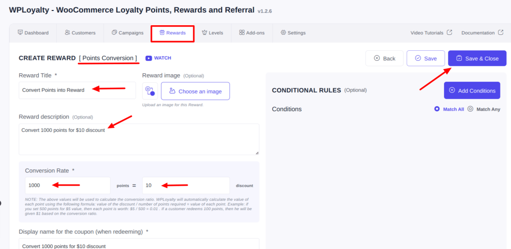 Creating Rewards in WPLoyalty