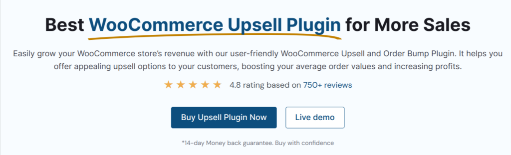 Upsells for WooCommerce Plugin