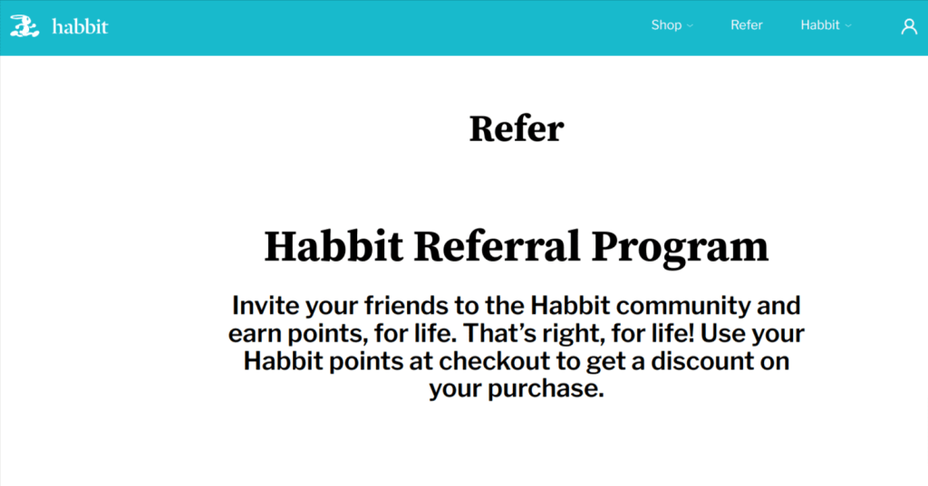 Habbit referral program