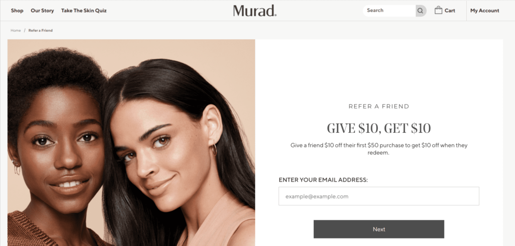 Murad Skincare referral program
