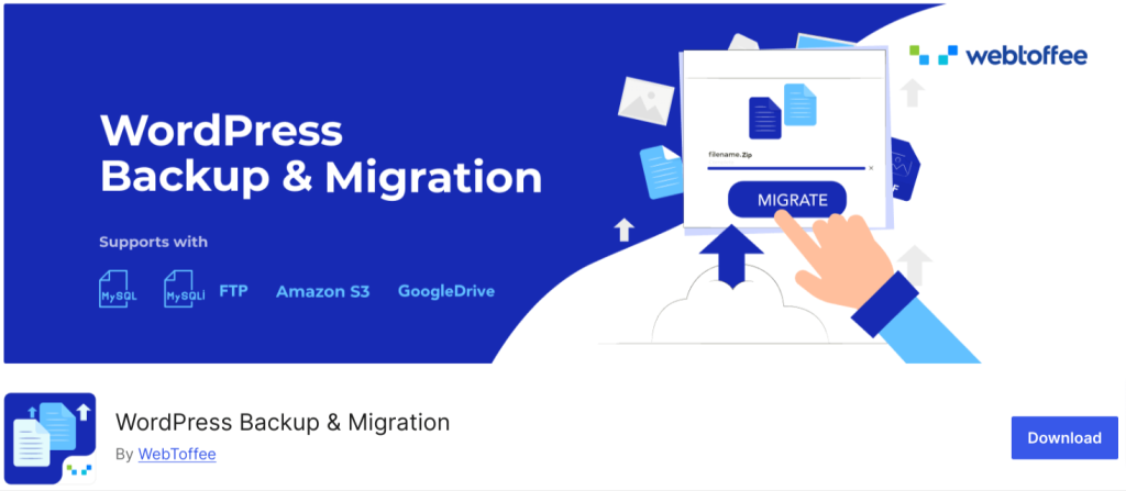 WordPress Backup & Migration By WebToffee