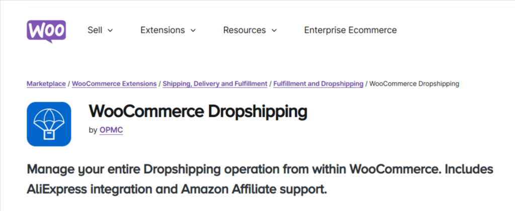 WooCommerce Dropshipping by OPMC