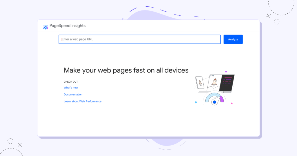 Pagespeed Insights tool