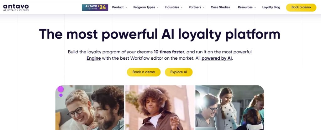 AI loyalty platform Antavo: fast, powerful, AI-driven loyalty program manager