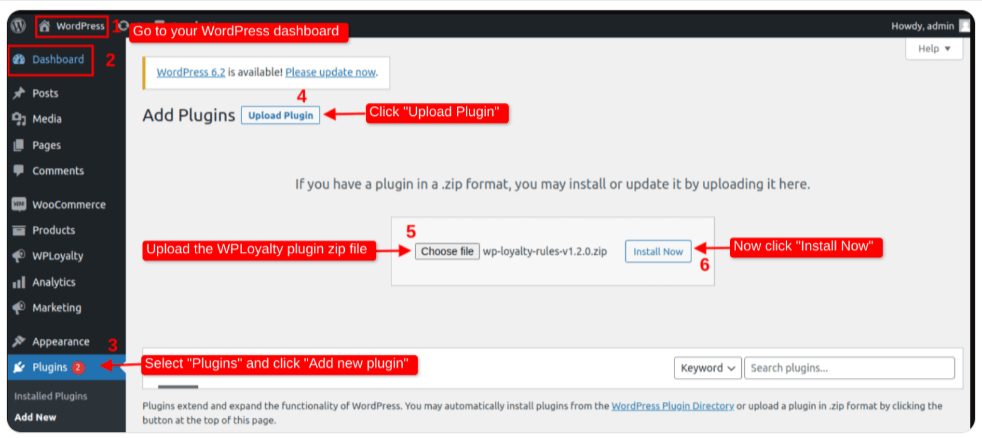Install and activate the “WPLoyalty” plugin