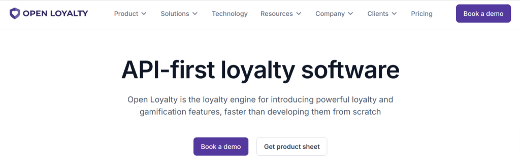 Open Loyalty - API first loyalty software