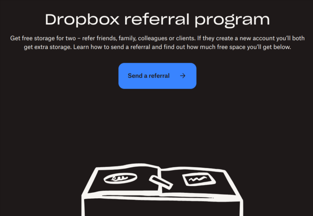 Dropbox’s referral loyalty program