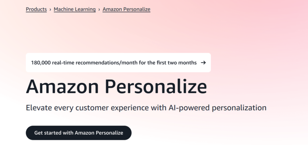 Amazon personalization
