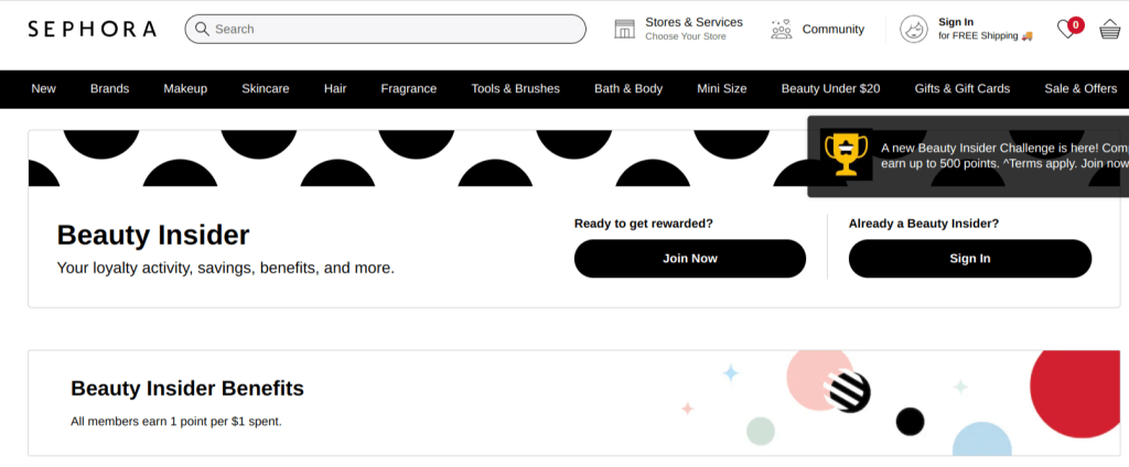 Sephora Beauty Insider