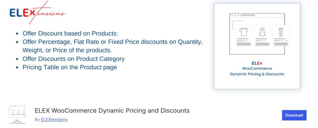 ELEX WooCommerce Dynamic Pricing and Discounts wp repository image
