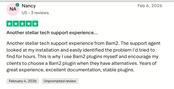 Most of the customers appreciate the customer support provided by this plugin.