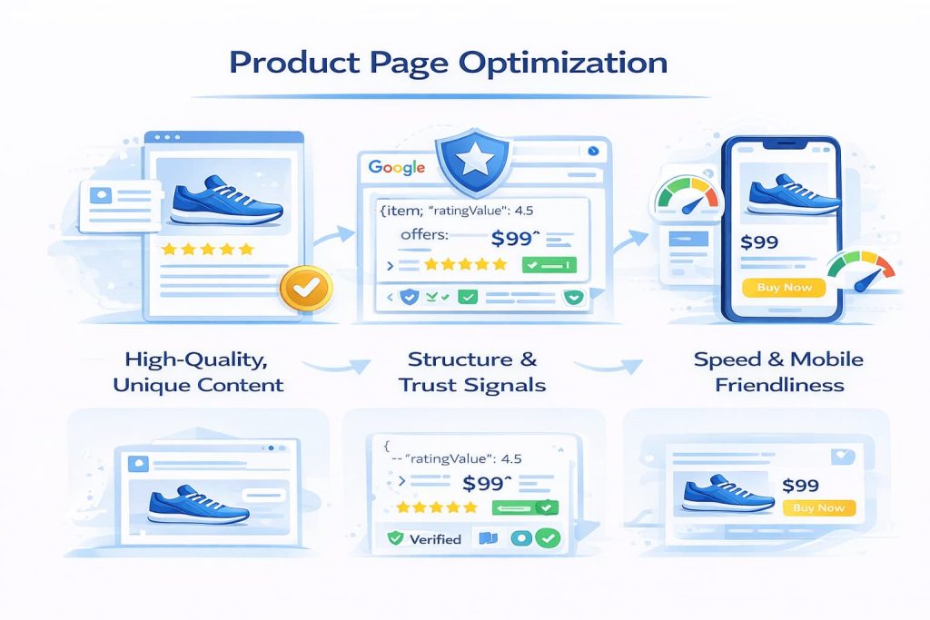 Product page optimization