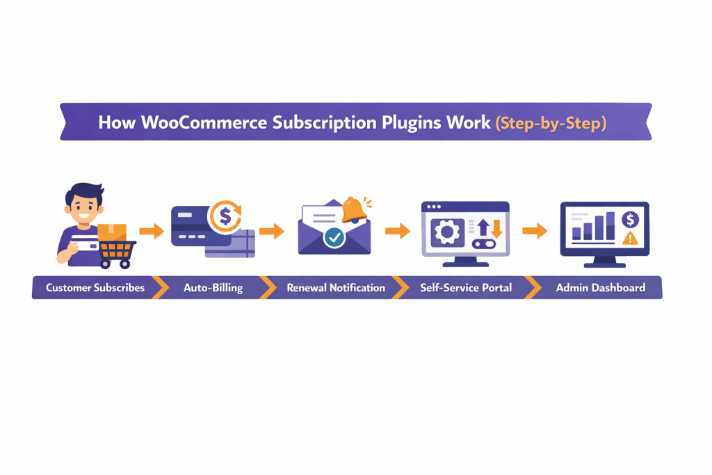 How WooCommerce subscriptions work step-by-step