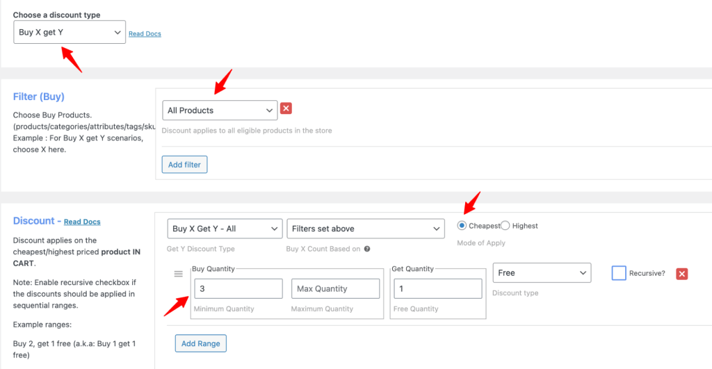 Rule Settings Of Buy 2 Get 1 Free