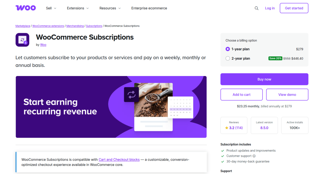 WooCommerce Subscription Plugin